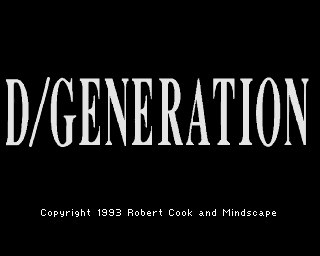 D/Generation title screen for Amiga CD32